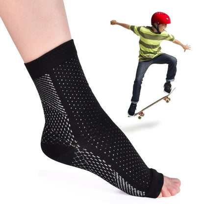 Anti-fatigue Ankle Heels Compression Sleeves Foot Support Sport Pain Relief Socks-Shalav5