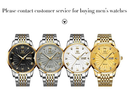 Gold Automatic Watch Luxury Waterproof Mechanical