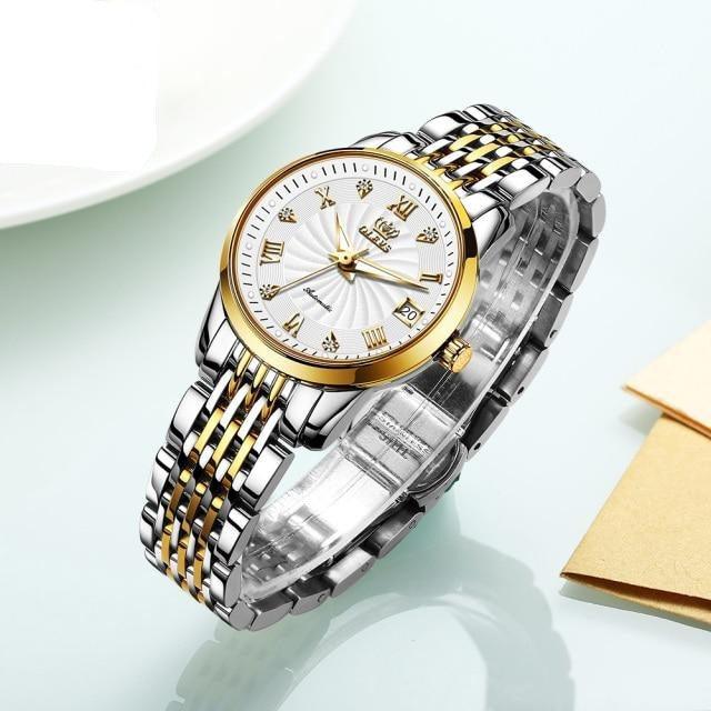 Gold Automatic Watch Luxury Waterproof Mechanical