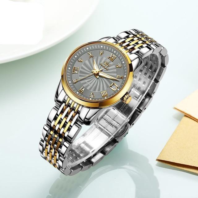 Automatic Watch - Gold Automatic Watch Luxury Waterproof Mechanical