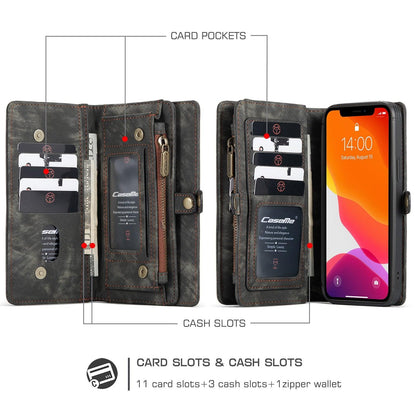 Magnetic Split Leather Zipper Multi Slots Wallet Case for iPhone 6-12-Shalav5