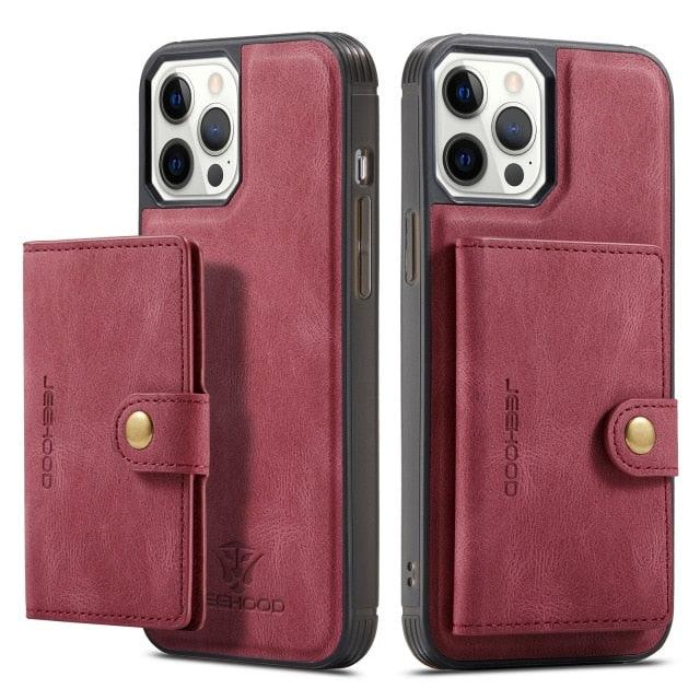 Phone Cases - Luxury Flip Leather Case For IPhone SE - 12
