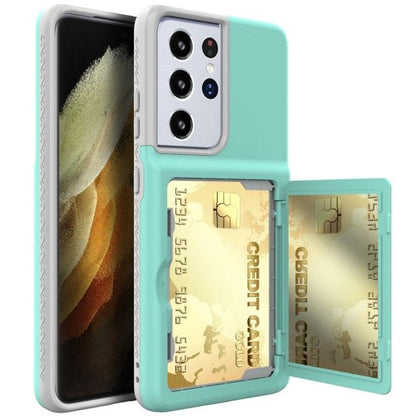 Armor Slide Card Case For Samsung Galaxy S21 Ultra Plus-Shalav5