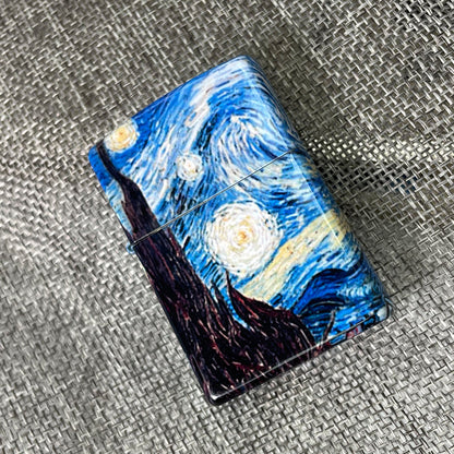 classic Van Gogh Starry Night Zippo lighter in blue sky-Shalav5