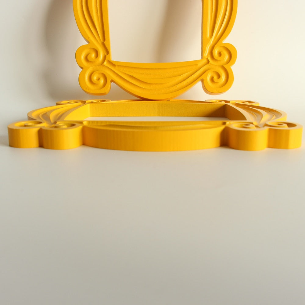 Door Frame - The One With Monica's Door Frame Wood Yellow Photo Frames Collectible From Friends