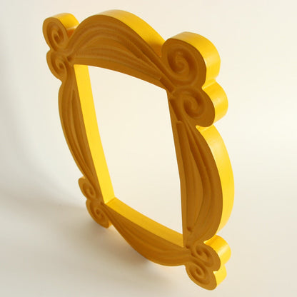 Door Frame - The One With Monica's Door Frame Wood Yellow Photo Frames Collectible From Friends
