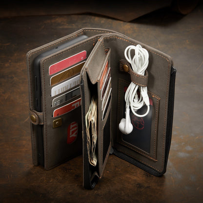 Wallet Case Zipper - Samsung Galaxy S Series  Wallet Case Zipper Wallet Leather Flip Wallet Case