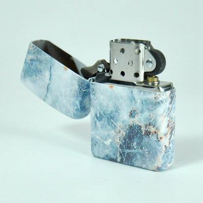 100% original copper material high glossy the blue marble design copper lighter for zippo 540.-Shalav5