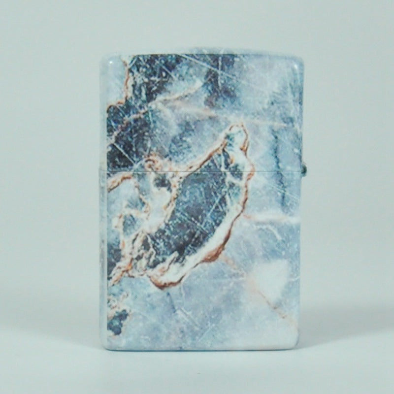 100% original copper material high glossy the blue marble design copper lighter for zippo 540.-Shalav5