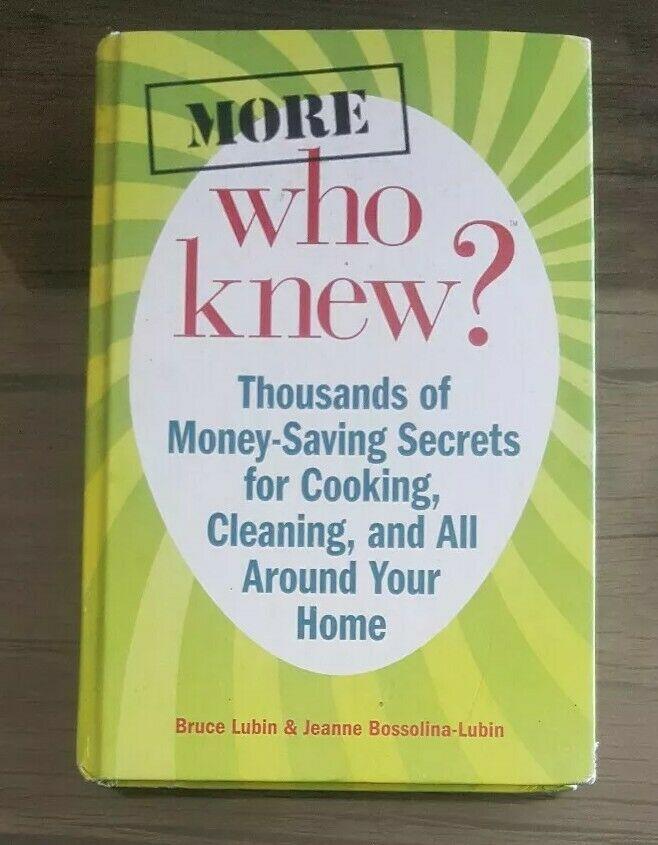More Who Knew? By Bruce&Jeanne Bossolina-Lubin Thousands of Money saving Secrets-Shalav5
