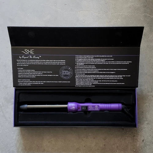 SHE by Beyond the Beauty 25mm Tourmaline Ceramic Hair Curler Purple