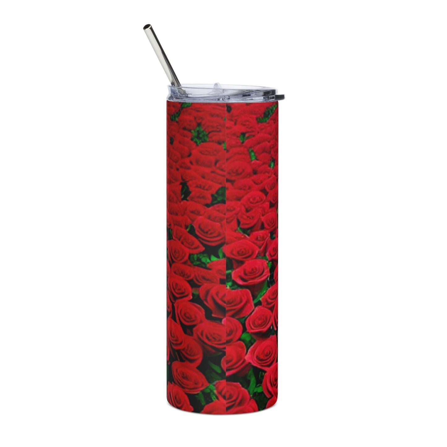 Stainless Steel Sea of Roses Double-Walled Tumbler Cup