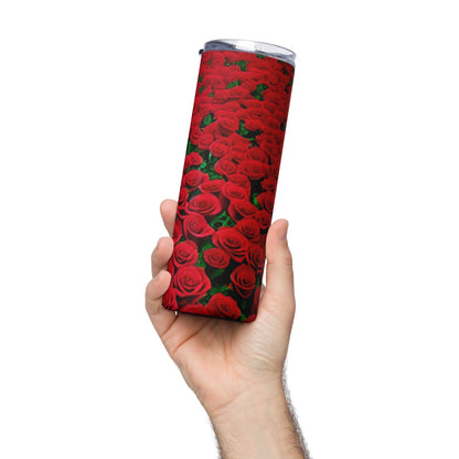 Stainless Steel Sea of Roses Double-Walled Tumbler Cup