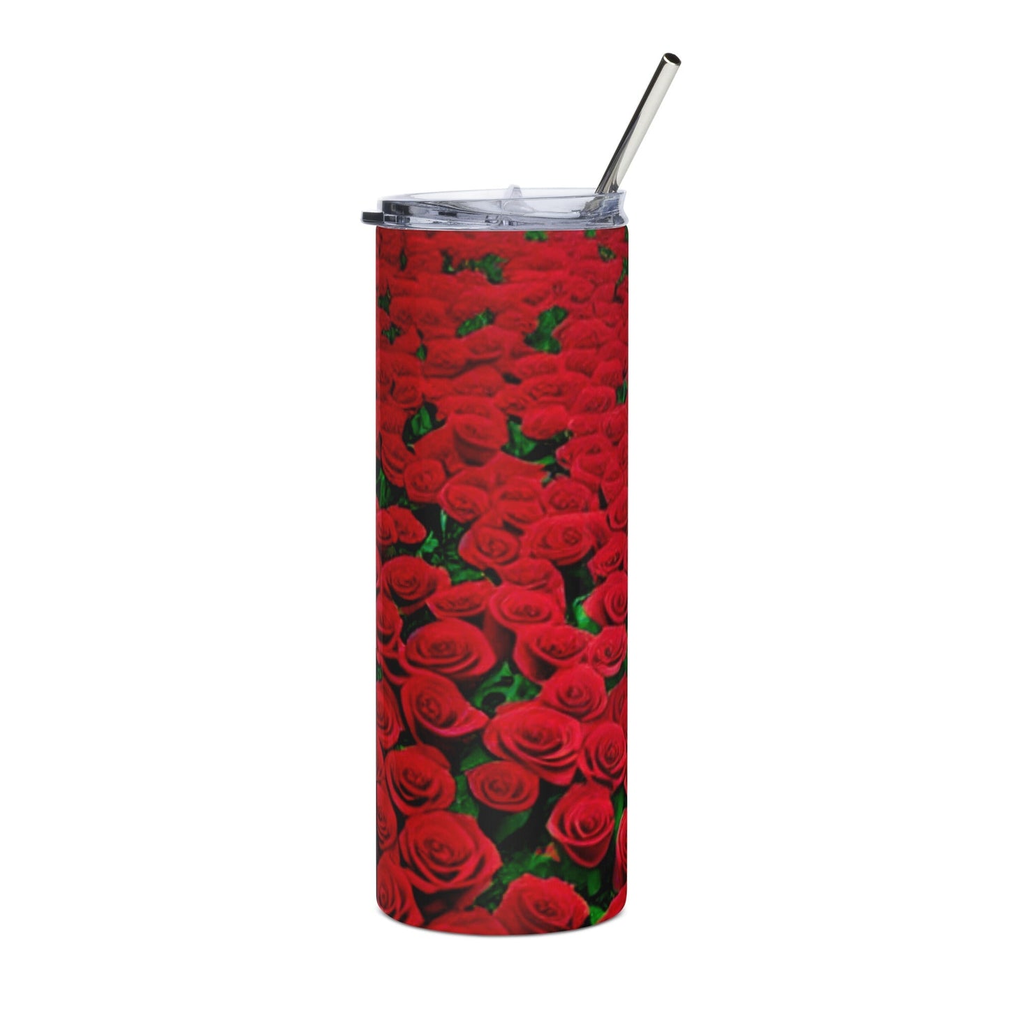 Stainless Steel Sea of Roses Double-Walled Tumbler Cup