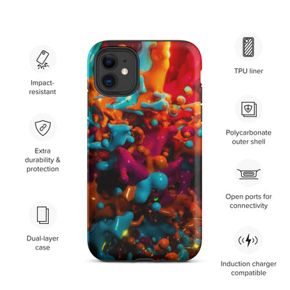 Mobile Phone Cases - Rainbow Splash Tough IPhone Case