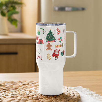 Have a Merry Christmas Travel mug with a handle-Shalav5