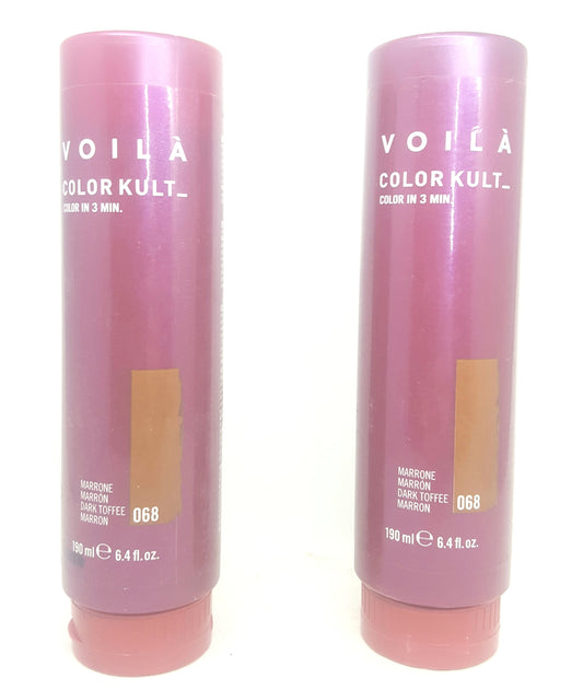 Voila Color Kult Color Refreshing Conditioner 6.4 Oz (2 PCS) #68 Marrone